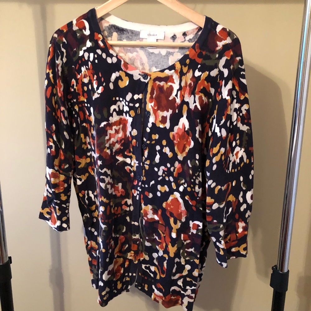 CJ Banks 3/4 sleeve cardigan